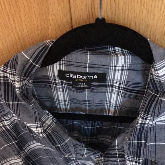 Mens plus size button up long sleeve shirt - Picture 2 of 3
